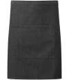 PR141 Premier 'Colours' Mid Length Apron with Pocket Black colour image